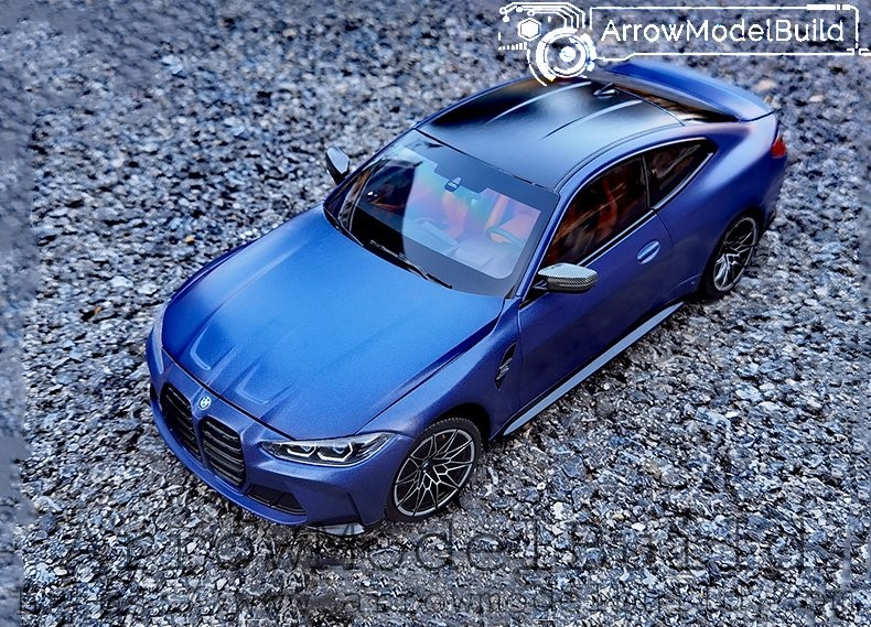 Picture of AeroModelBuild BMW M4 (Electric Blue) Two-Door Edition Built & Painted 1/18 Model Kit