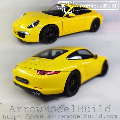 Picture of AeroModelBuild Porsche 911 GT3 (Yellow and Black Wheels Edition) Built & Painted 1/24 Model Kit