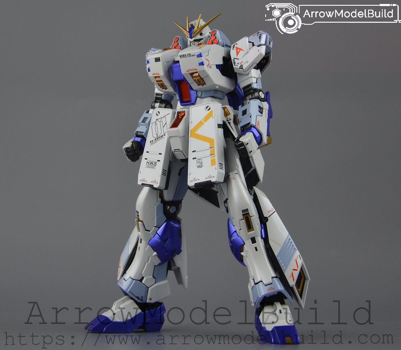 Picture of AeroModelBuild Nu Gundam Metal Built & Painted RG 1/144 Model Kit
