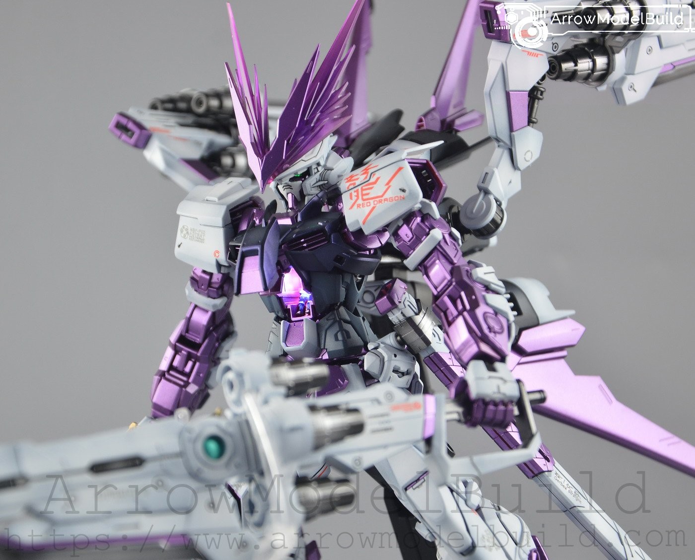 Picture of AeroModelBuild Astray Red Dragon (Purple) Painted Pilot with LED Built & Painted MG 1/100 Model Kit