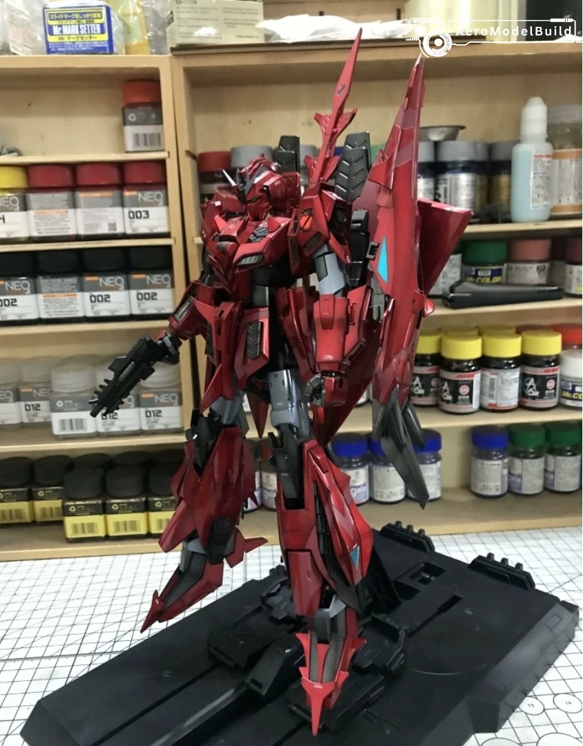 Picture of AeroModelBuild Z Gundam III P2 Type Red Zeta (Metallic Color) Built & Painted MG 1/100 Scale Model Kit, Picture 3