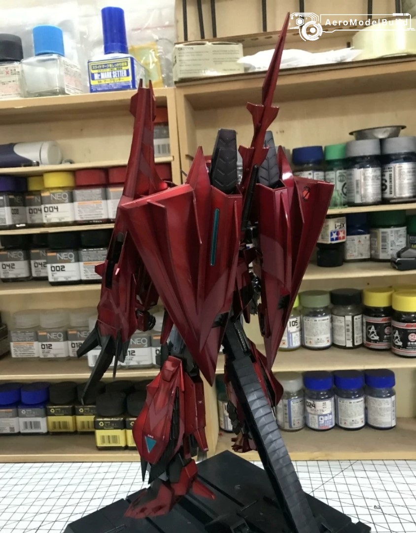Picture of AeroModelBuild Z Gundam III P2 Type Red Zeta (Metallic Color) Built & Painted MG 1/100 Scale Model Kit, Picture 4