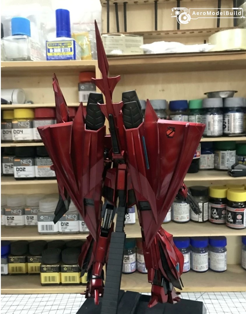 Picture of AeroModelBuild Z Gundam III P2 Type Red Zeta (Metallic Color) Built & Painted MG 1/100 Scale Model Kit, Picture 5