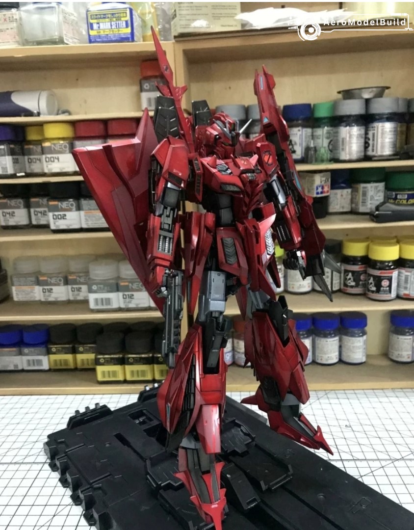 Picture of AeroModelBuild Z Gundam III P2 Type Red Zeta (Metallic Color) Built & Painted MG 1/100 Scale Model Kit, Picture 6