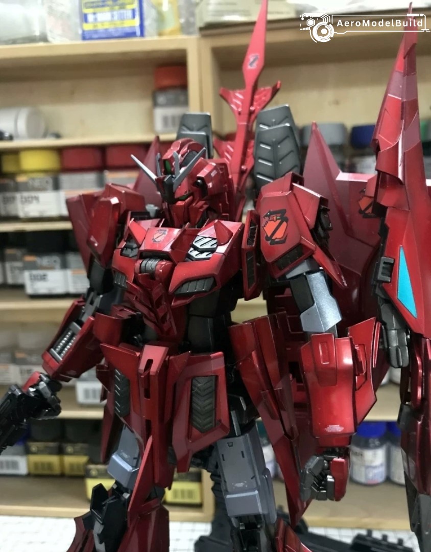Picture of AeroModelBuild Z Gundam III P2 Type Red Zeta (Metallic Color) Built & Painted MG 1/100 Scale Model Kit, Picture 7