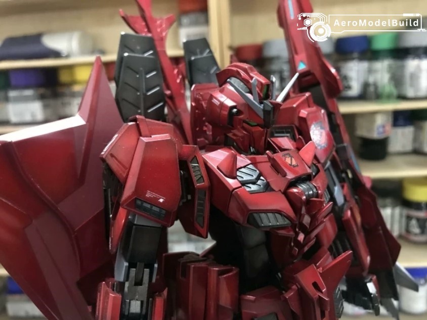 Picture of AeroModelBuild Z Gundam III P2 Type Red Zeta (Metallic Color) Built & Painted MG 1/100 Scale Model Kit, Picture 9