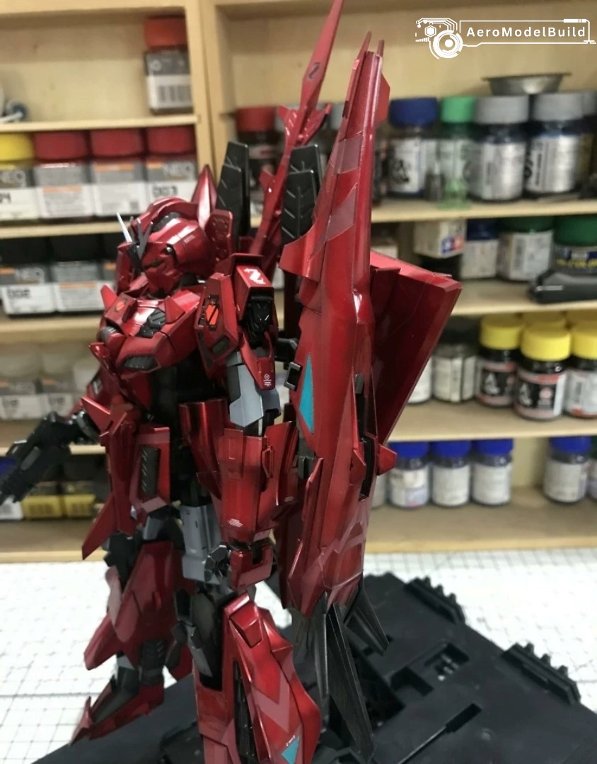 Picture of AeroModelBuild Z Gundam III P2 Type Red Zeta (Metallic Color) Built & Painted MG 1/100 Scale Model Kit, Picture 10