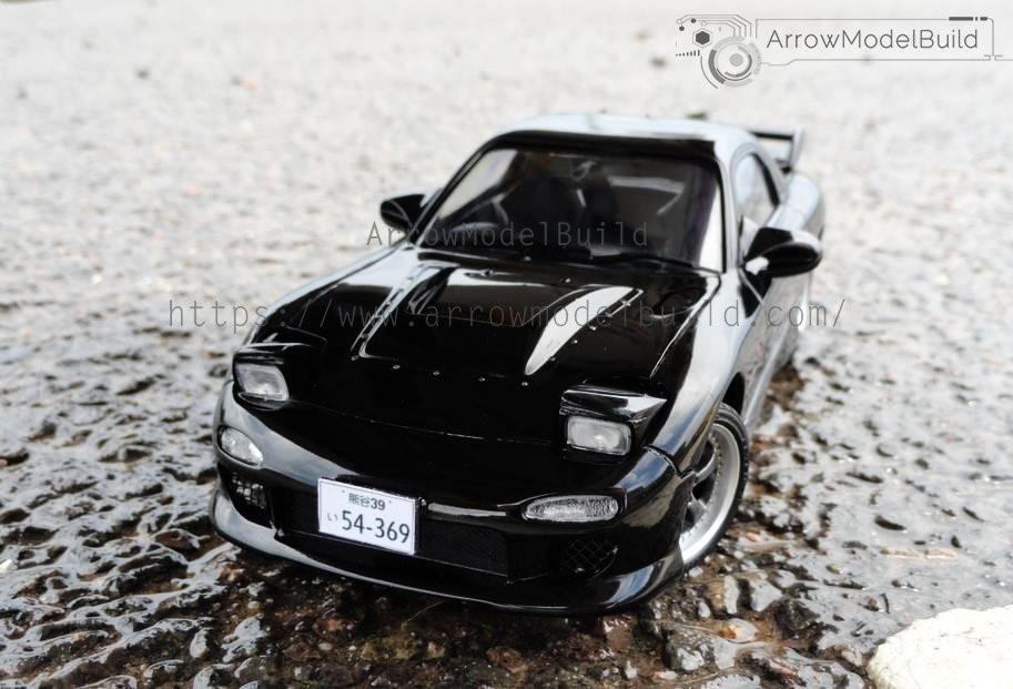 Picture of AeroModelBuild Initial D RX-7 FD Built & Painted Vehicle Car 1/24 Model Kit