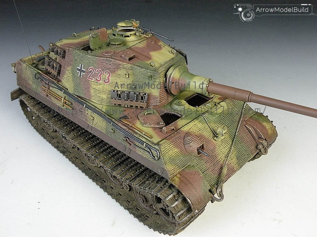 Picture of AeroModelBuild King Tiger Tank (Ardennes Front) Built & Painted 1/35 Model Kit