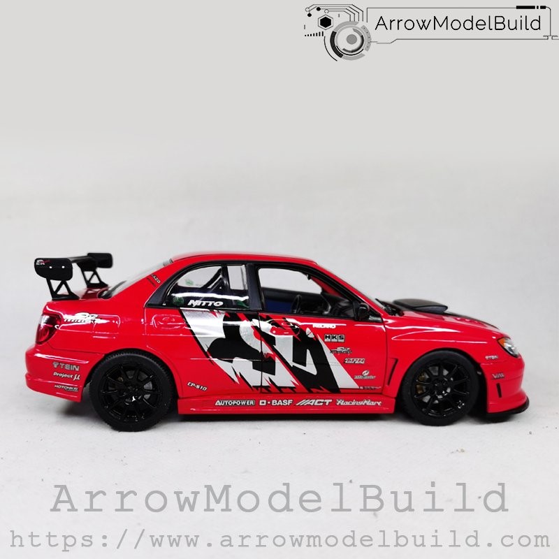 Picture of AeroModelBuild Subaru Impreza APR Racing Performance Black Wheel Edition Built & Painted 1/24 Model Kit