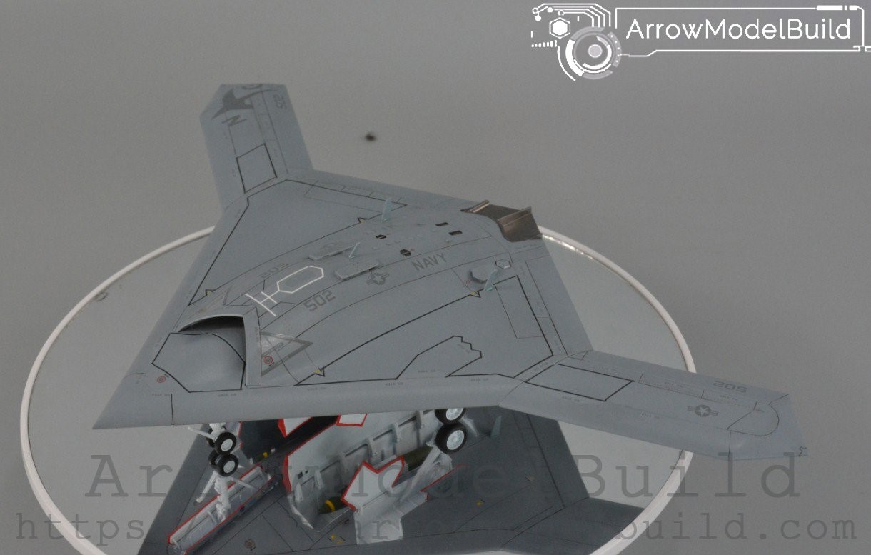 Picture of AeroModelBuild X-47b Stealth Unmanned Attacker Built & Painted 1/72 Model Kit