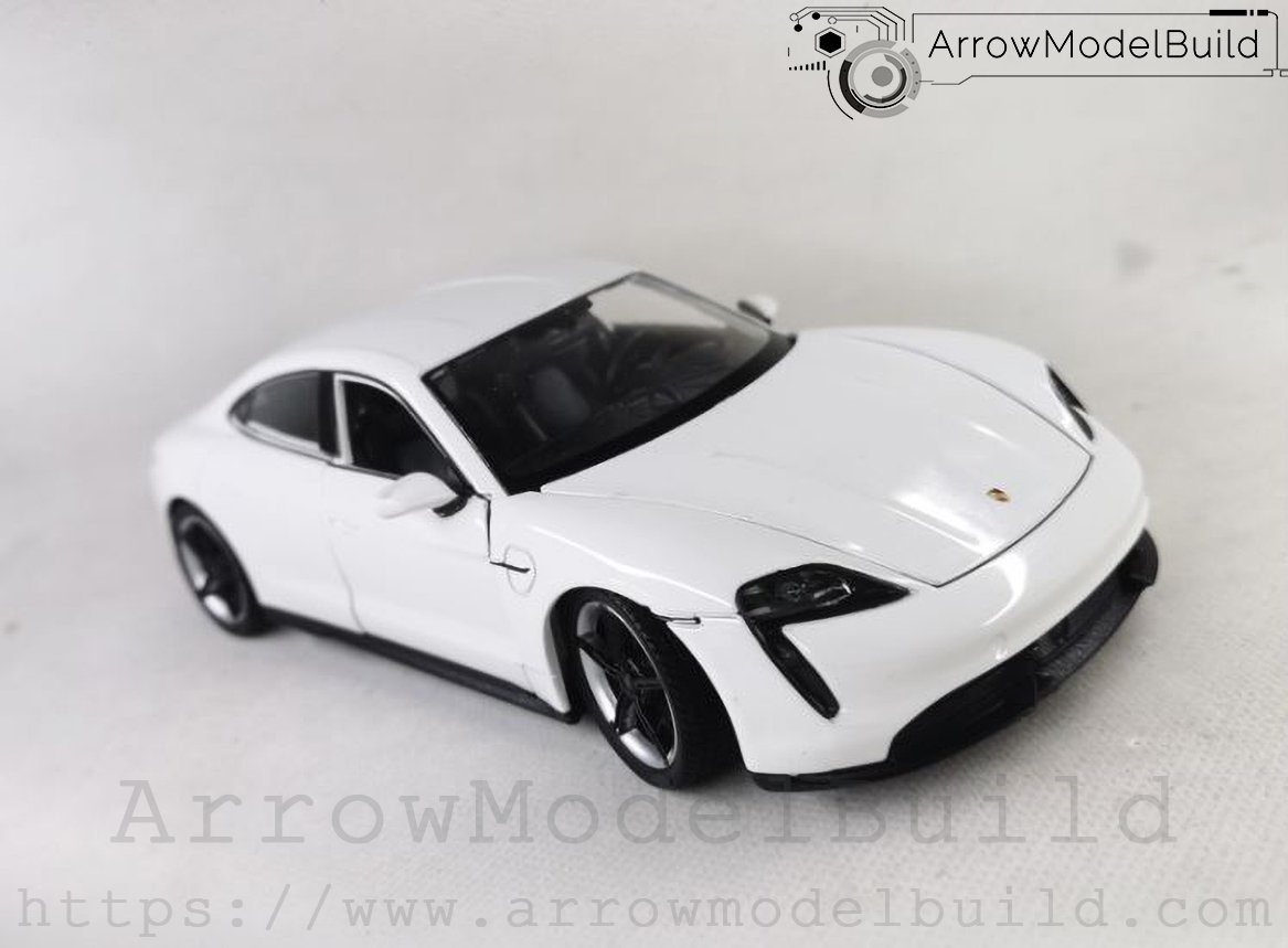Picture of AeroModelBuild Porsche Taycan Turbo S Mission E (Fine White) Built & Painted 1/24 Model Kit