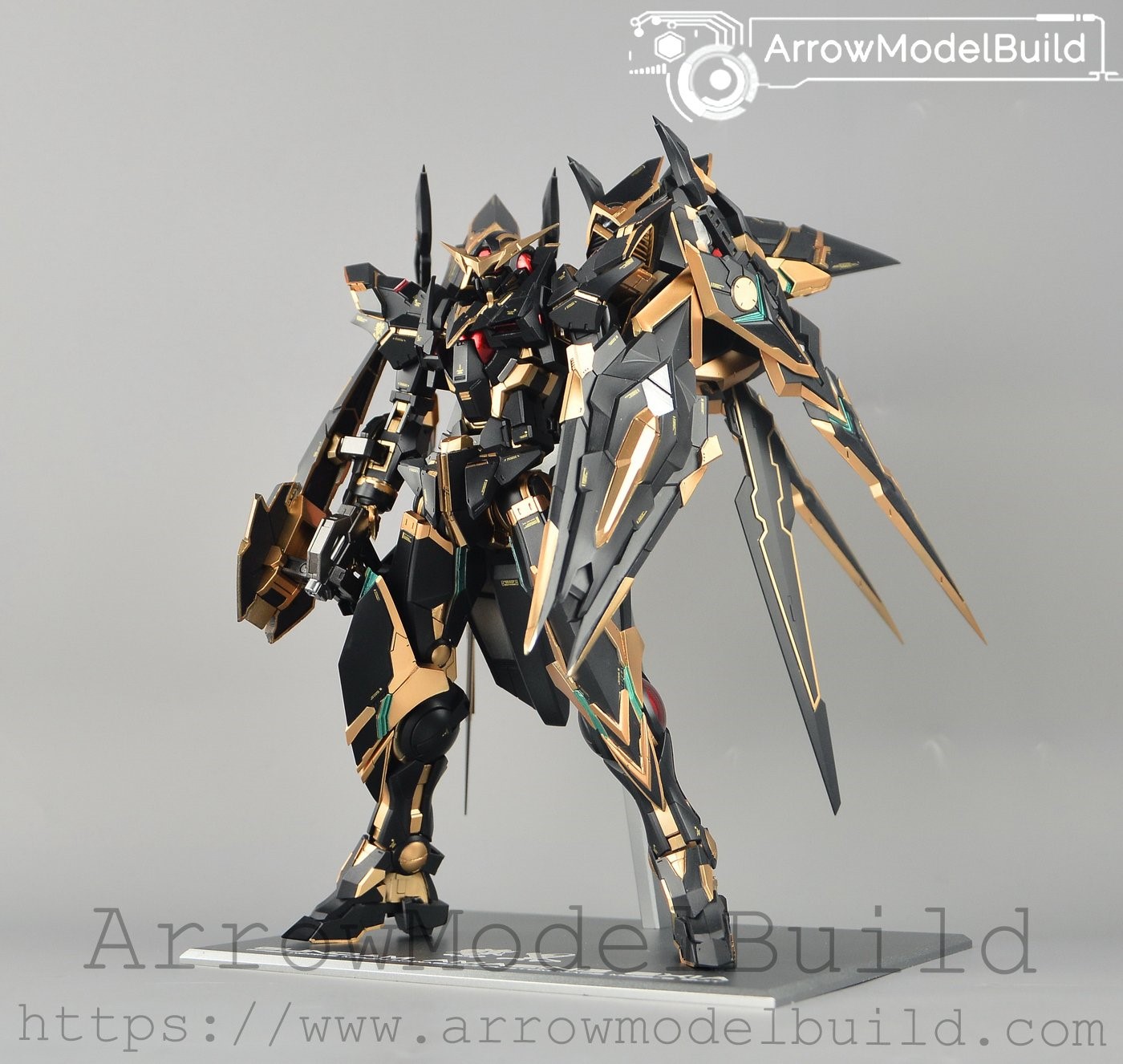 Picture of AeroModelBuild Amazing Exia Gundam (Custom Black) Built & Painted MG 1/100 Model Kit