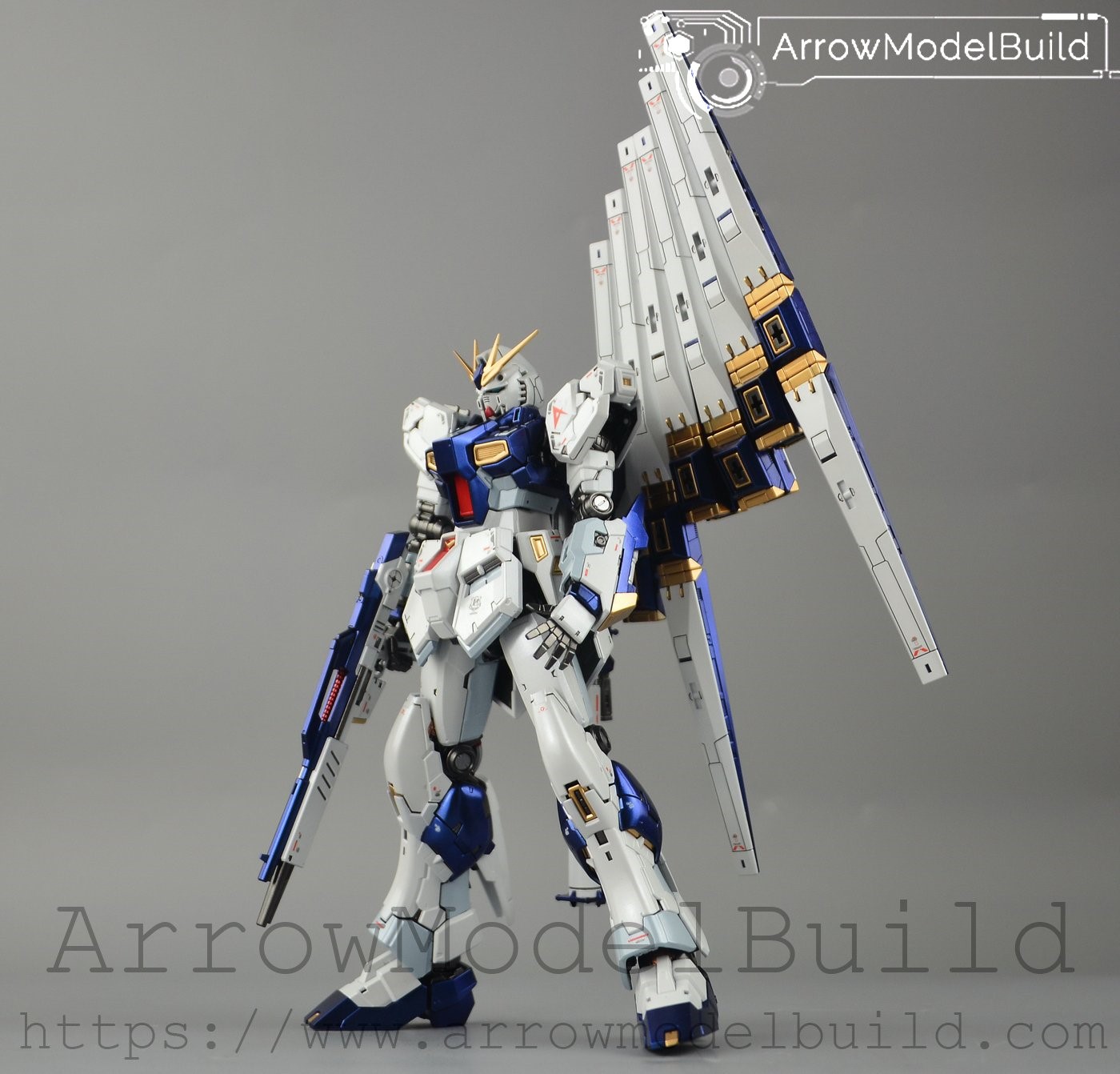 Picture of AeroModelBuild Nu Gundam (Metal ver 2.0) Built & Painted RG 1/144 Model Kit