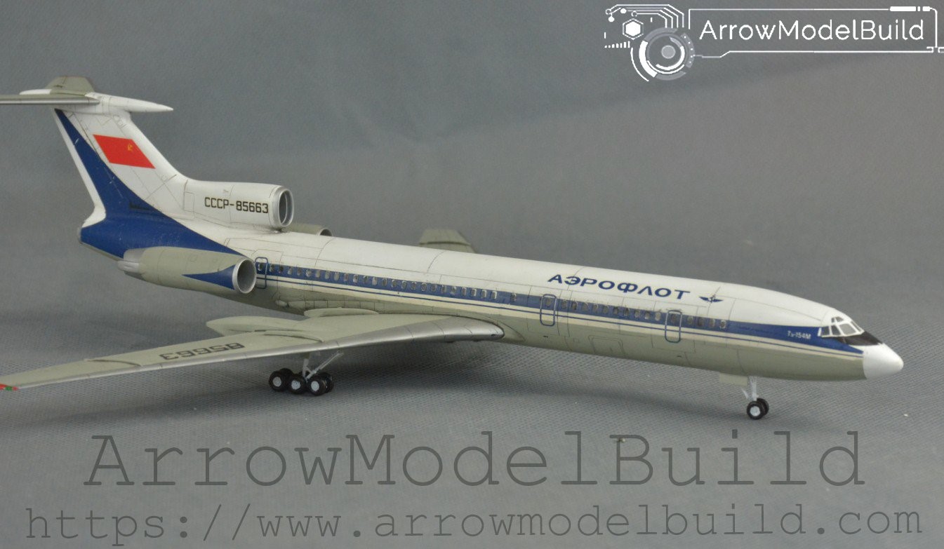 Picture of AeroModelBuild 154m tu-154m Airliner Built & Painted 1/144 Model Kit