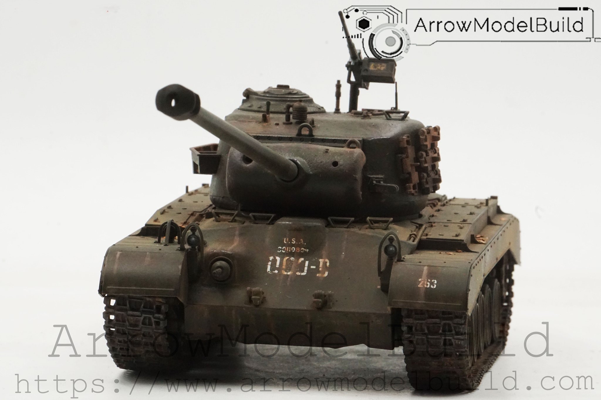 Picture of AeroModelBuild M26 Super Pershing Heavy Tank (T26E4) Built & Painted 1/35 Model Kit