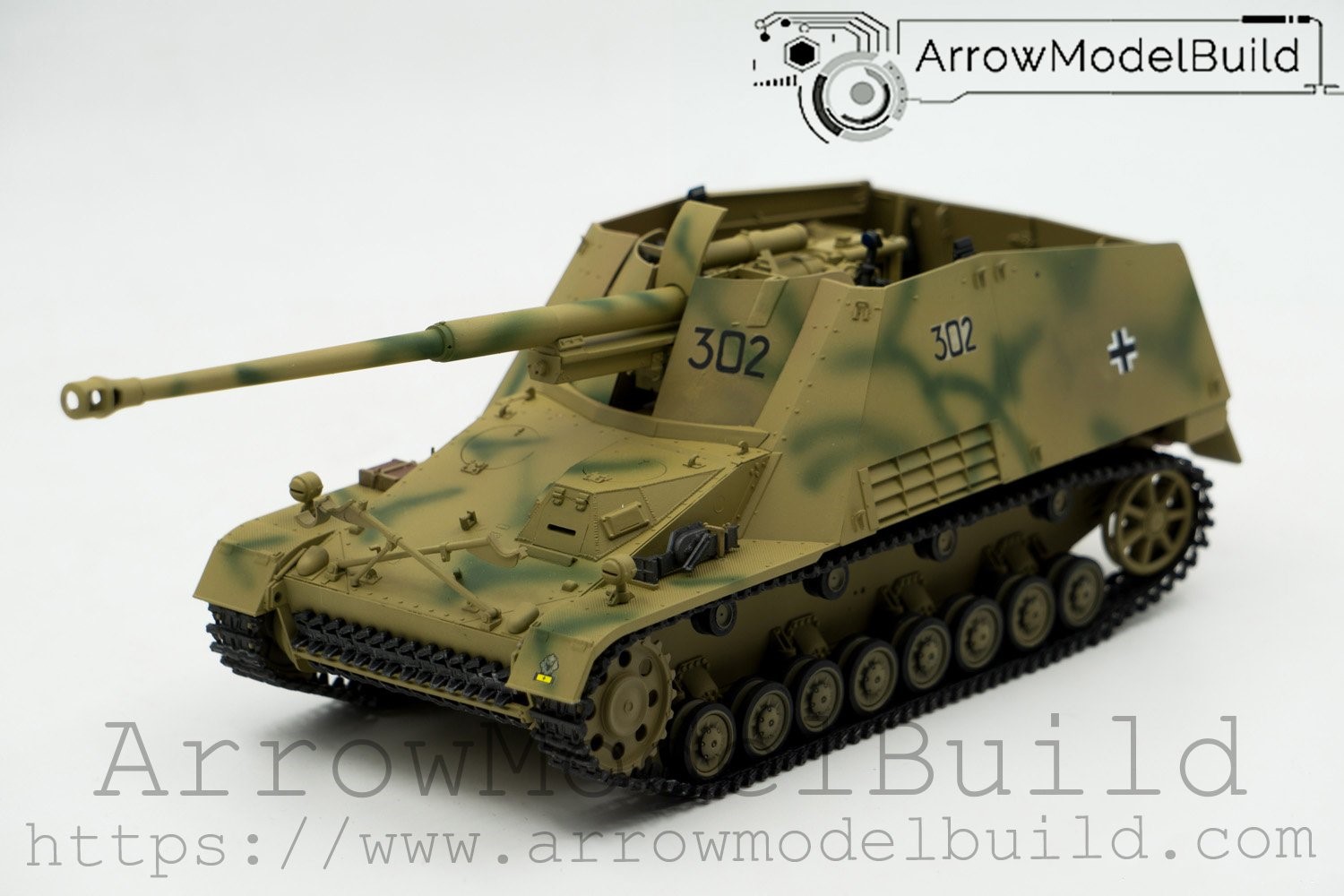 Picture of AeroModelBuild Hufeng Hornet Self-Propelled Artillery Built & Painted 1/35 Model Kit