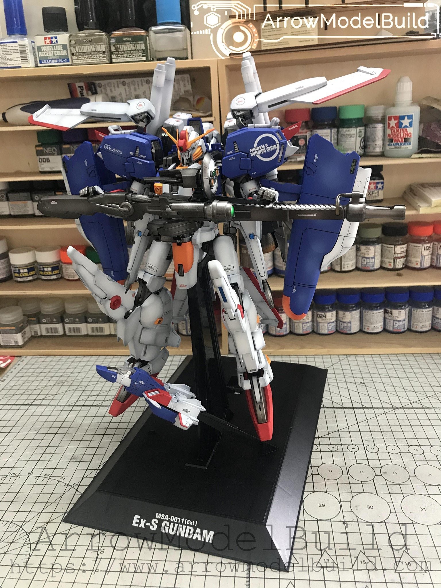 Picture of AeroModelBuild EX-S Ver 1.0 Gundam Built & Painted MG 1/100 Model Kit