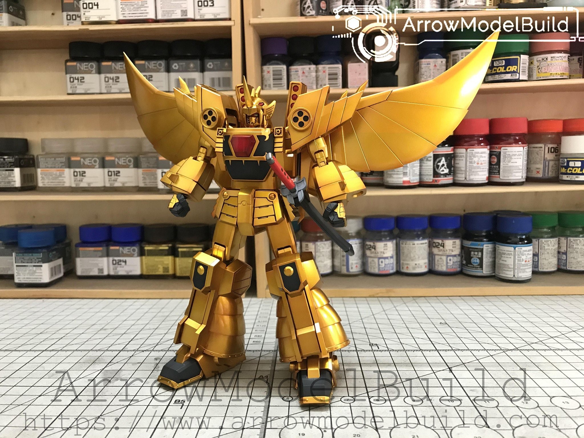 Picture of AeroModelBuild The Brave of Gold Goldran Built & Painted MG 1/100 Model Kit
