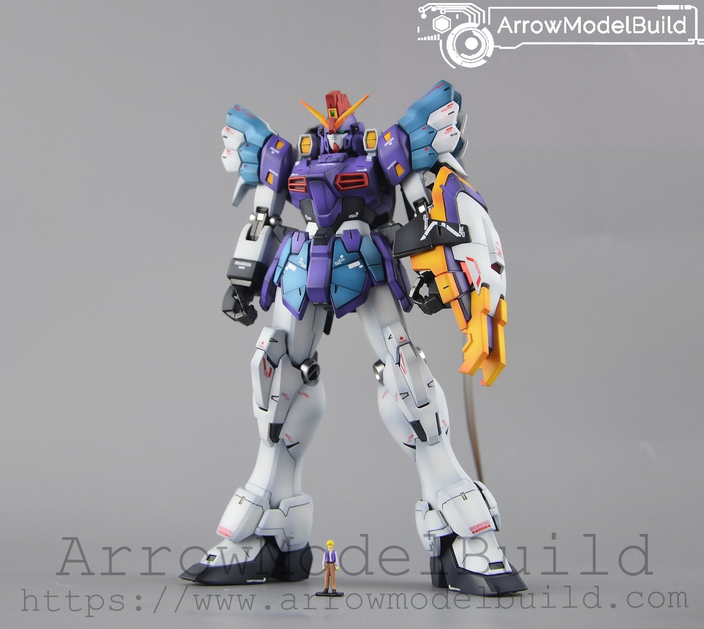 Picture of AeroModelBuild Sandrock Gundam EW Custom with Armadillo 1.0 Built & Painted MG 1/100 Model Kit