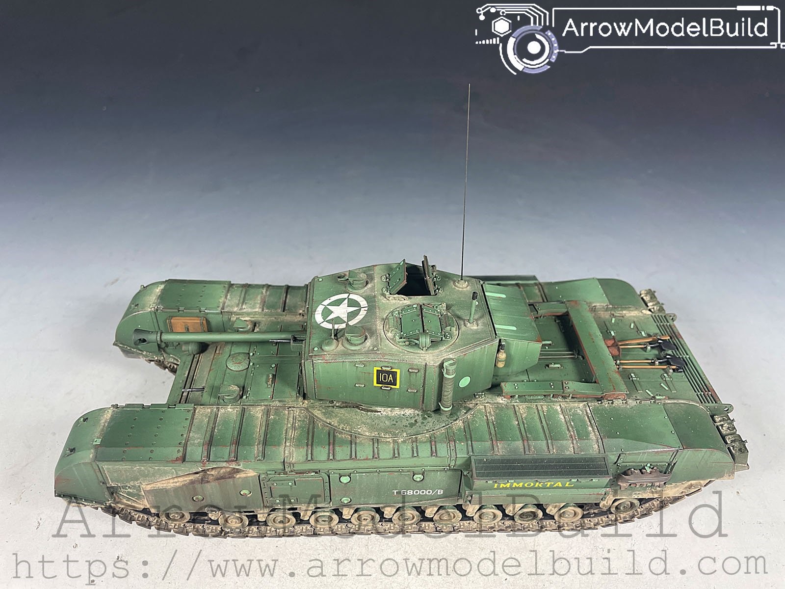 Picture of AeroModelBuild Churchill Heavy Tank Built & Painted 1/35 Model Kit