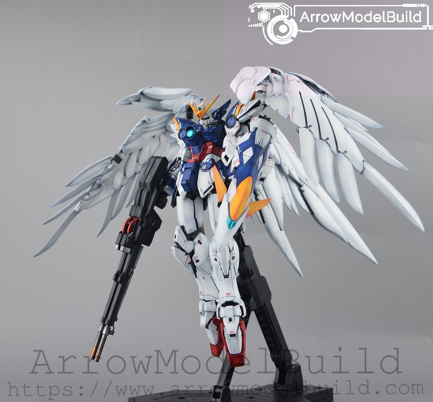 Picture of AeroModelBuild Wing Gundam Zero EW ver Ka (Advanced Paint - Deep Blue) Built & Painted MG 1/100 Model Kit