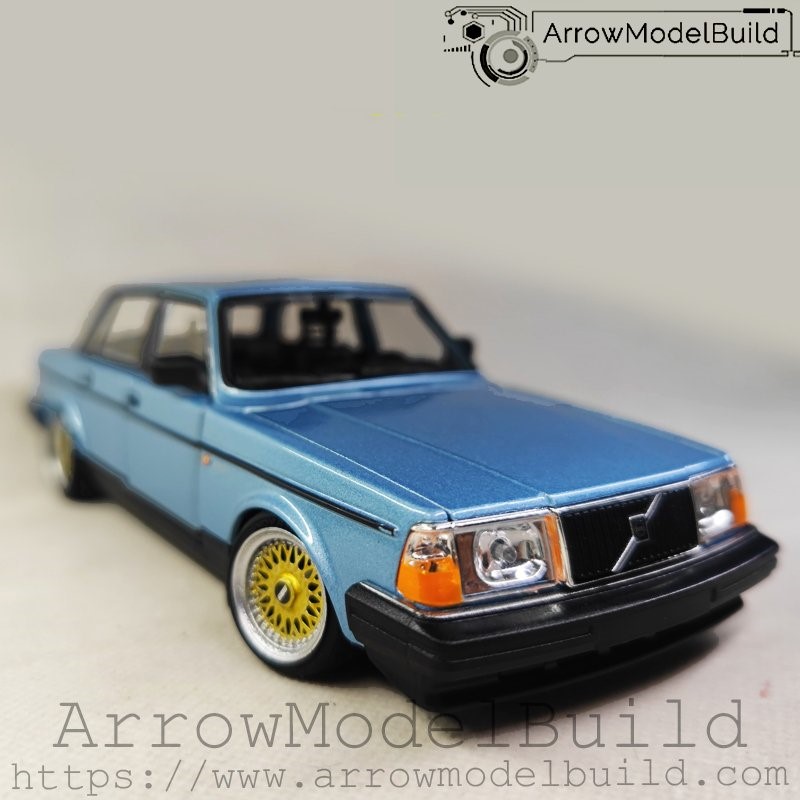 Picture of AeroModelBuild Volvo 240GL (Viking Blue) Low Profile Modified Version Built & Painted 1/24 Model Kit
