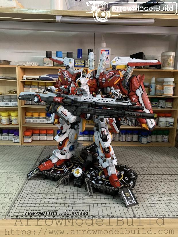 Picture of AeroModelBuild MASX-0033 EX-S Gundam (Custom Red) Built & Painted PG 1/60 Model Kit
