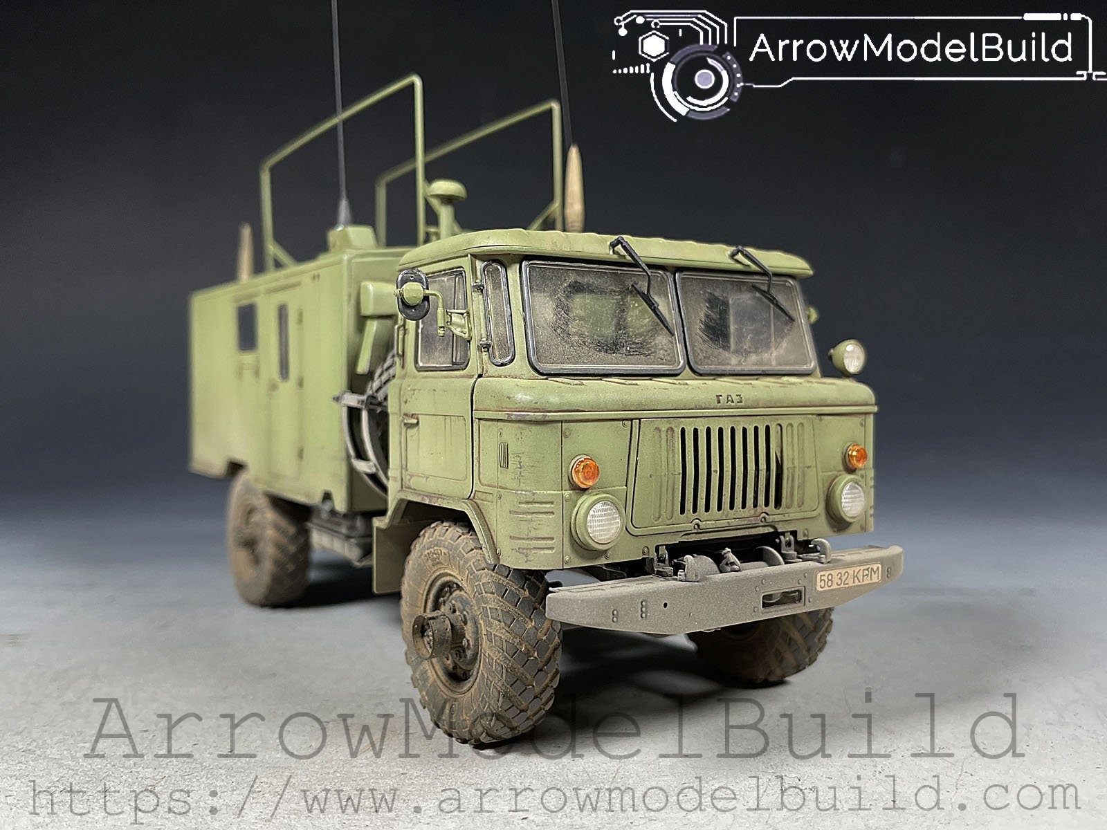 Picture of AeroModelBuild Gas Communication Vehicle Built & Painted 1/35 Model Kit